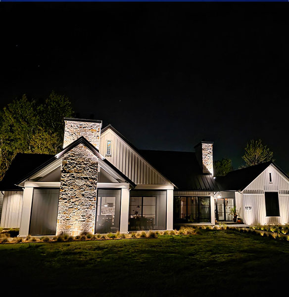 Éclairage extérieur architectural